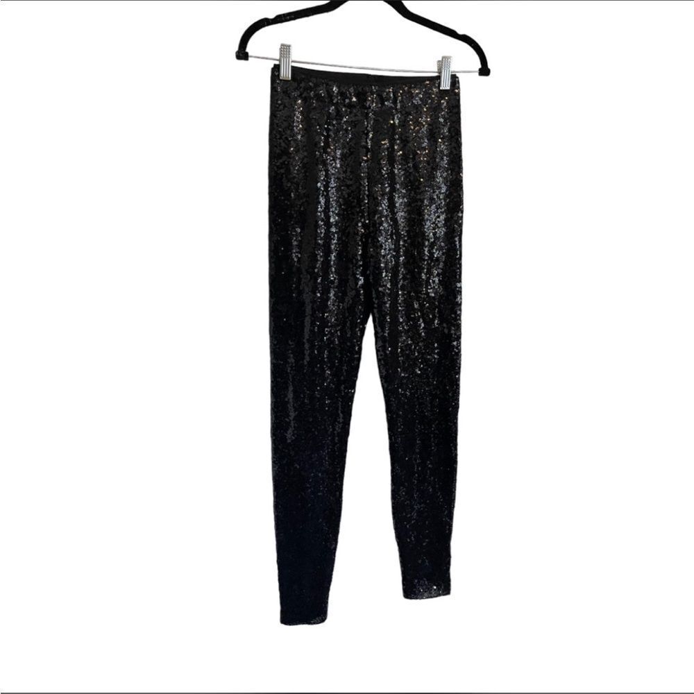 Wayf pull on sequin leggings xs